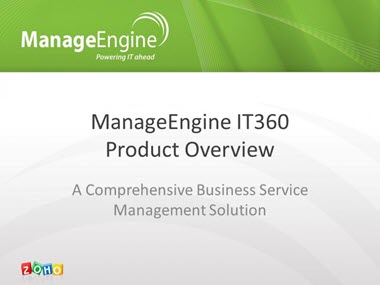 Takian.ir ManageEngineIT360ProductOverview