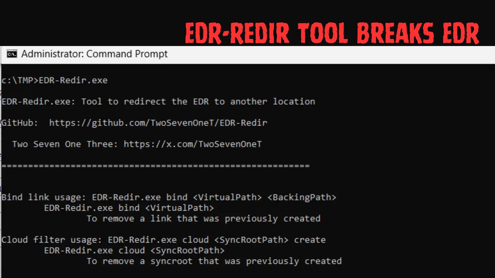 Takian.ir EDR Redir Tool Breaks EDR